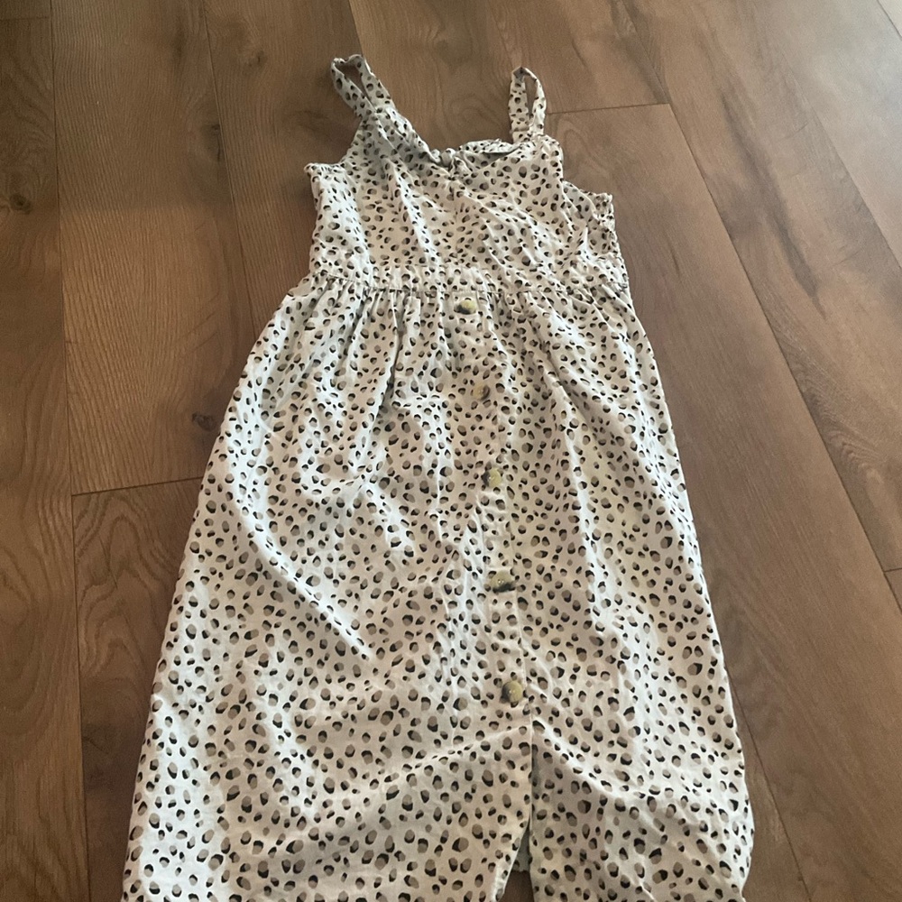 Jessica Simpson Cream and Black Polka Dot dress